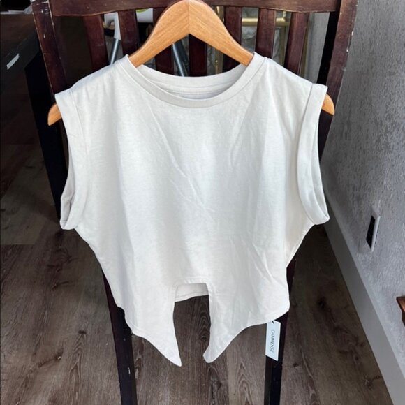New with tags Commense light beige Muscle Tee - Picture 1 of 3